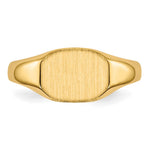 14K 8x6. Open Back Signet Ring view