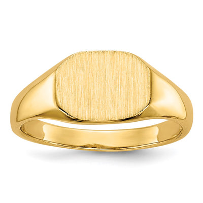 14K gold signet ring