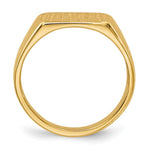 14K Open Back Signet Ring view