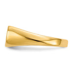 14K Open Back Signet Ring view
