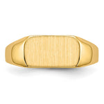 14K Open Back Signet Ring view