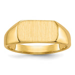 14K Open Back Signet Ring view