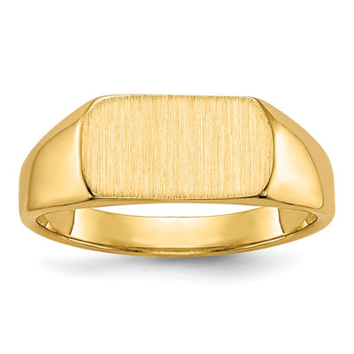 14K gold signet ring