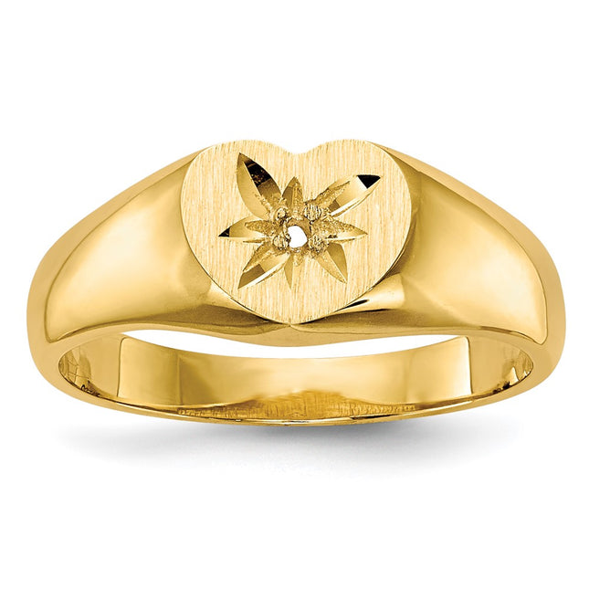 14k Yellow Gold Rings Style RS655 - Classique Jewelry Inc.