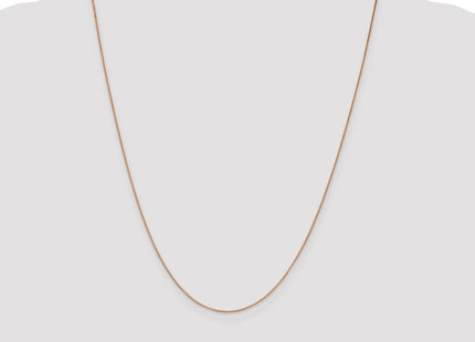 14K Rose Gold Box Link with Lobster Clasp Chain (Style RSC1-24)