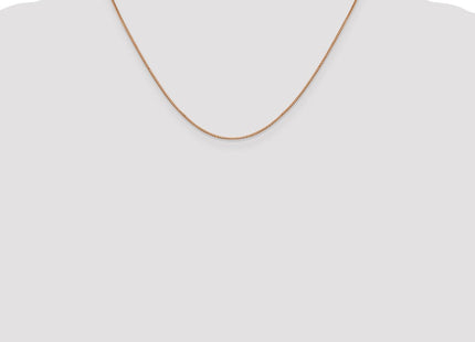 14K Rose Gold Box Link with Lobster Clasp Chain (Style RSC2-18)