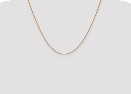 14K Rose Gold Box Link with Lobster Clasp Chain (Style RSC2-20)