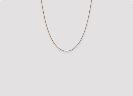 14K Rose Gold Box Link with Lobster Clasp Chain (Style RSC2-22)