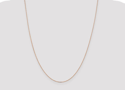 14K Rose Gold Diamond-cut Cable with Lobster Clasp Chain (Style RSC20-24)