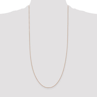 14K Rose Gold Diamond-cut Cable with Lobster Clasp Chain (Style RSC20-30)