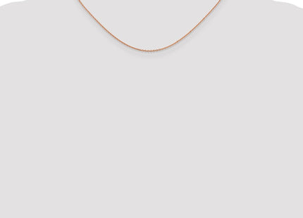 14K Rose Gold Diamond-cut Cable with Lobster Clasp Chain (Style RSC21-16)