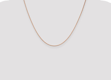 14K Rose Gold Diamond-cut Cable with Lobster Clasp Chain (Style RSC21-20)