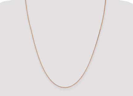 14K Rose Gold Diamond-cut Cable with Lobster Clasp Chain (Style RSC21-24)