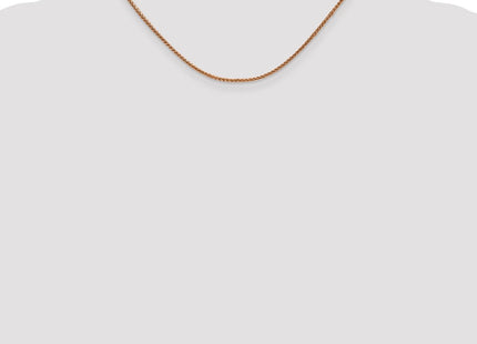 14K Rose Gold Diamond-cut Spiga with Lobster Clasp Chain (Style RSC23-16)