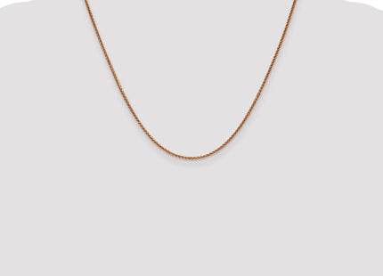 14K Rose Gold Diamond-cut Spiga with Lobster Clasp Chain (Style RSC23-20)