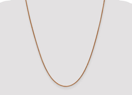 14K Rose Gold Diamond-cut Spiga with Lobster Clasp Chain (Style RSC23-24)