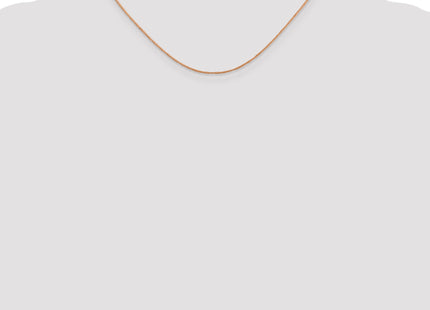 14K Rose Gold Ropa with Spring Ring Clasp Chain, 16 x 0.7mm