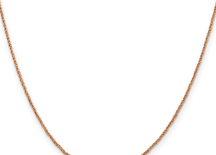 14K Rose Gold Ropa with Spring Ring Clasp Chain, 16 x 1.1mm