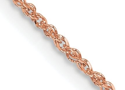 14K Rose Gold Ropa with Spring Ring Clasp Chain, 16 x 1.1mm