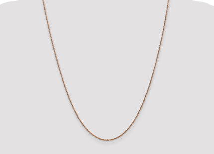 14K Rose Gold Ropa with Lobster Clasp Anklet