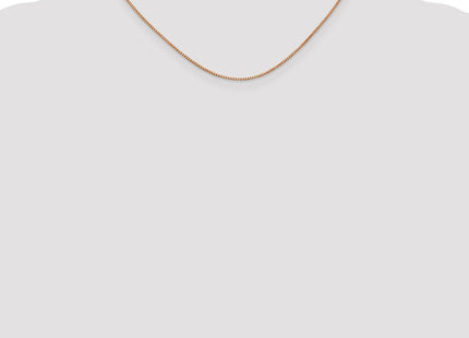 14K Rose Gold Box Link with Lobster Clasp Chain (Style RSC3-16)