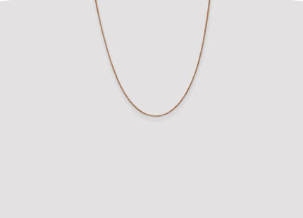 14K Rose Gold Box Link with Lobster Clasp Chain (Style RSC3-22)