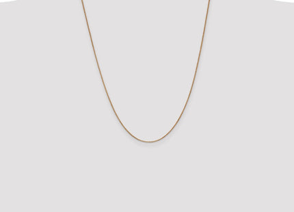 14K Rose Gold Box Link with Lobster Clasp Chain (Style RSC3-24)