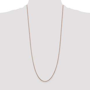 14K Rose Gold Box Link with Lobster Clasp Chain (Style RSC3-30)