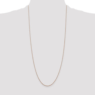 14K Rose Gold Diamond-cut Cable with Lobster Clasp Chain (Style RSC32-30)