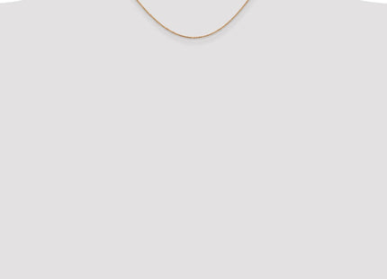 14K Rose Gold Box Link with Lobster Clasp Chain (Style RSC33-16)