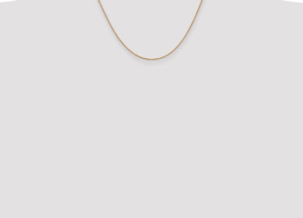 14K Rose Gold Box Link with Lobster Clasp Chain (Style RSC33-18)