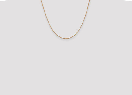 14K rose gold chain, further view