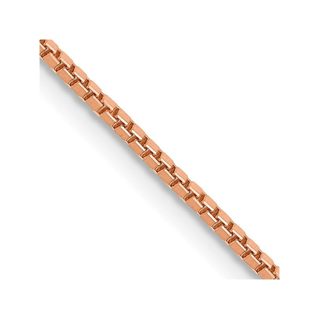 14K Rose Gold Ropa with Spring Ring Clasp Chain, 16 x 1.1mm