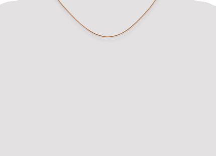 14K Rose Gold Diamond-cut Spiga with Lobster Clasp Chain (Style RSC34-16)