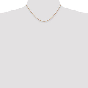 14K Rose Gold Box Link with Lobster Clasp Chain (Style RSC36-16)