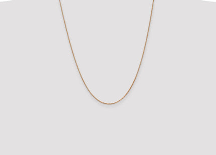 14K Rose Gold Box Link with Lobster Clasp Chain (Style RSC36-24)