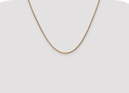 14K Rose Gold Diamond-cut Spiga with Lobster Clasp Chain (Style RSC37-20)