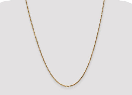 14K Rose Gold Diamond-cut Spiga with Lobster Clasp Chain (Style RSC37-24)