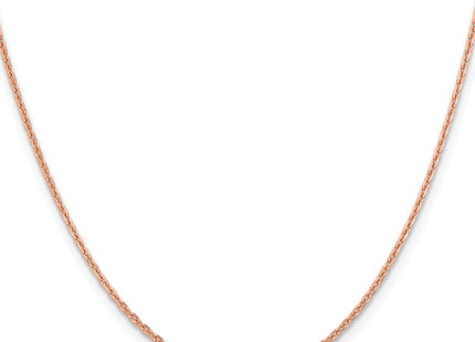 14K Rose Gold Diamond-cut Cable with Lobster Clasp Chain, 16 x 1.8mm