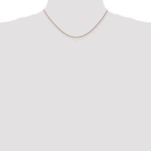 14K Rose Gold Diamond-cut Spiga with Lobster Clasp Chain (Style RSC4-16)