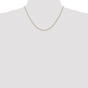 14K Rose Gold Diamond-cut Spiga with Lobster Clasp Chain (Style RSC4-18)