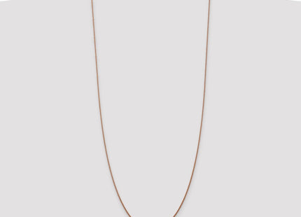 14K Rose Gold Diamond-cut Spiga with Lobster Clasp Chain (Style RSC4-30)