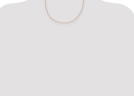 14K Rose Gold Solid Polished Spiga with Lobster Clasp Chain (Style RSC40-18)