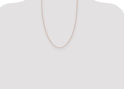 14K Rose Gold Solid Polished Spiga with Lobster Clasp Chain (Style RSC40-24)