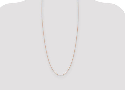 14K Rose Gold Solid Polished Spiga with Lobster Clasp Chain (Style RSC40-30)