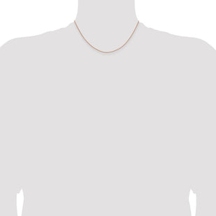 14K Rose Gold Solid Polished Spiga with Lobster Clasp Chain (Style RSC41-16)