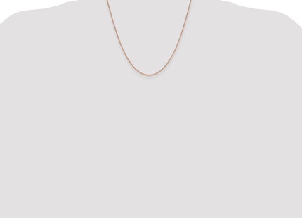 14K Rose Gold Solid Polished Spiga with Lobster Clasp Chain (Style RSC41-20)