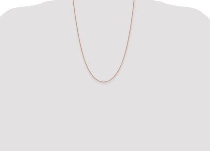 14K Rose Gold Solid Polished Spiga with Lobster Clasp Chain (Style RSC41-24)