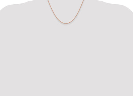 14K Rose Gold Solid Polished Spiga with Lobster Clasp Chain (Style RSC42-18)