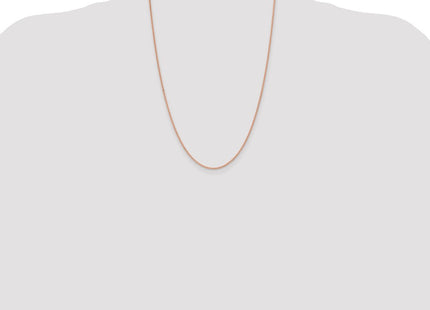 14K Rose Gold Solid Polished Spiga with Lobster Clasp Chain (Style RSC42-24)